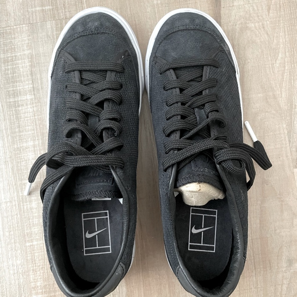 blue sued Nike Lab shoes